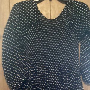 Melissa Paige Sheer Polkadot Top Size PM